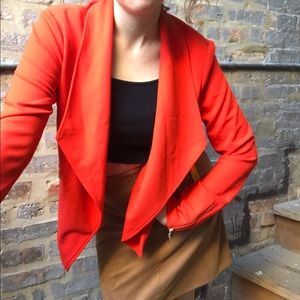 NWT Gianni Bini Boss Red Blazer with Gold Accents